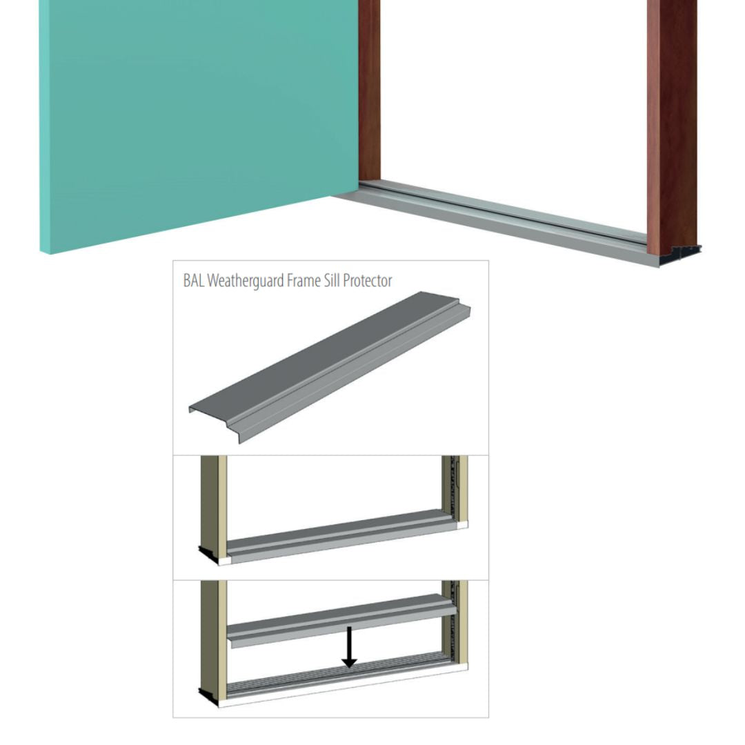 BAL40 Weatherguard Frames C/D To Suit 1 x Door & 1 x Sidelite - Merbau
