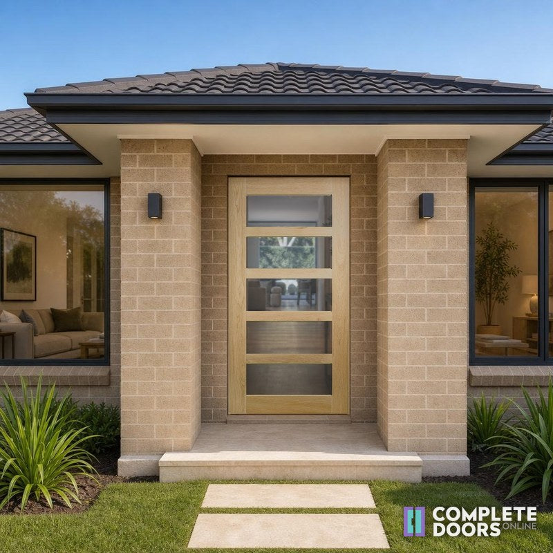 Corinthian Doors Corinthian Blonde External Facade