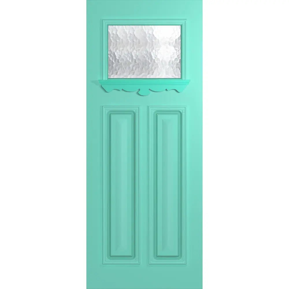 Internal view of the Hume Carringbush XCB1 solid timber entrance door in Sliced Pacific Maple with cathedral glass