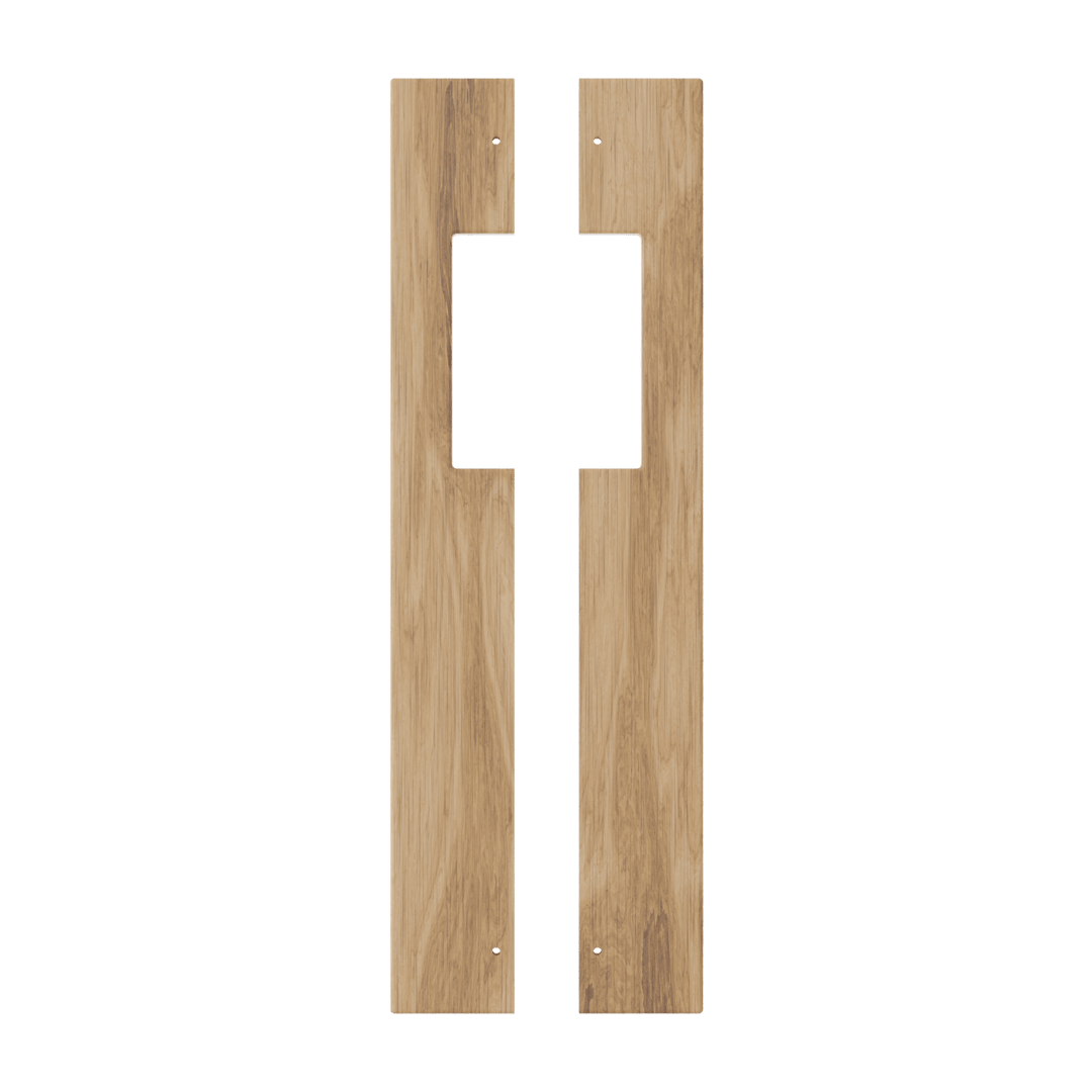 Two wooden planks on a transparent background. Emberwood-Pair