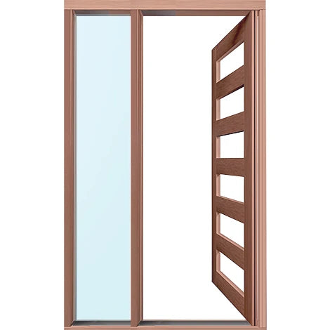 Pivot Frames PIV CG/DG To Suit 1 x Door & 1 x Sidelite - Meranti