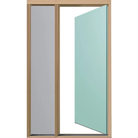 Wide Style Hinged Enviro-Seal Frame WSEE CG/DG To Suit x Door & 1 x Sitelite