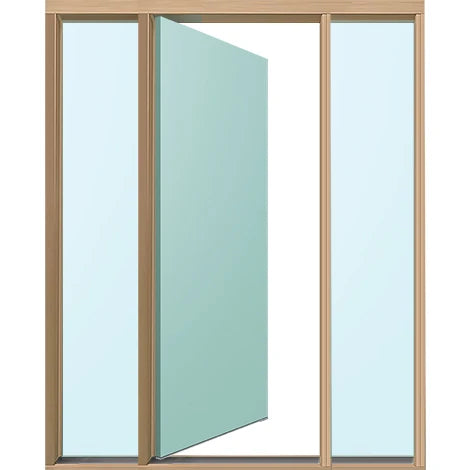 Wide Style Hinged Enviro-Seal Frame WSEH EG/FG To Suit x Door & 2 x Sitelites