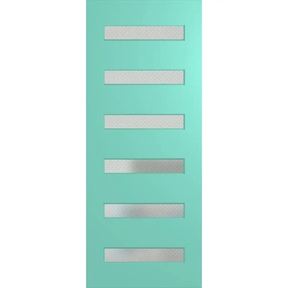 Hume Newington XN16 entrance door with Geo Step patterned glass and Duracote finish