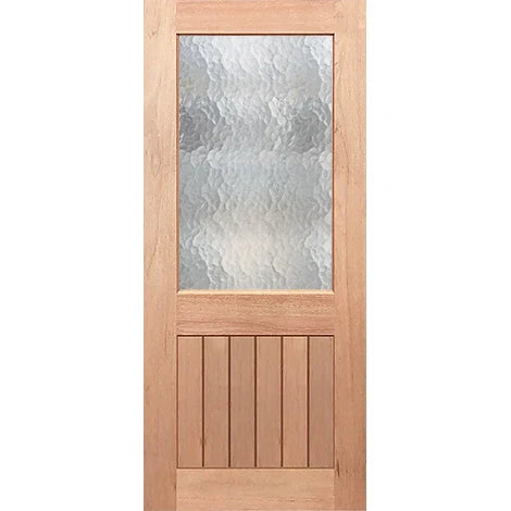 Half French 1G-VGroove Entrance - Toughened Cathedral