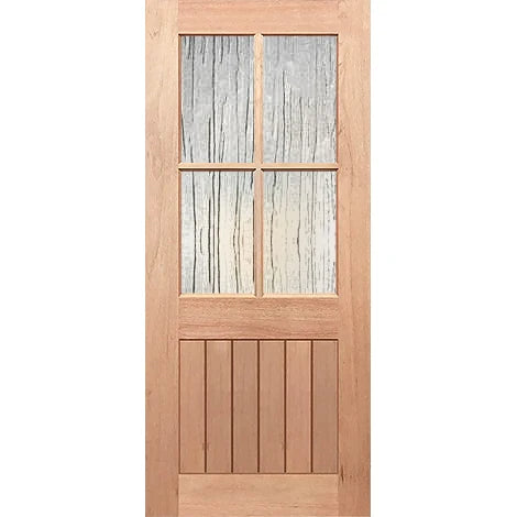 Half French 4L-VGroove Entrance - Toughened Seadrift