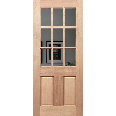 Half French 9L2P Entrance - Laminated Grey