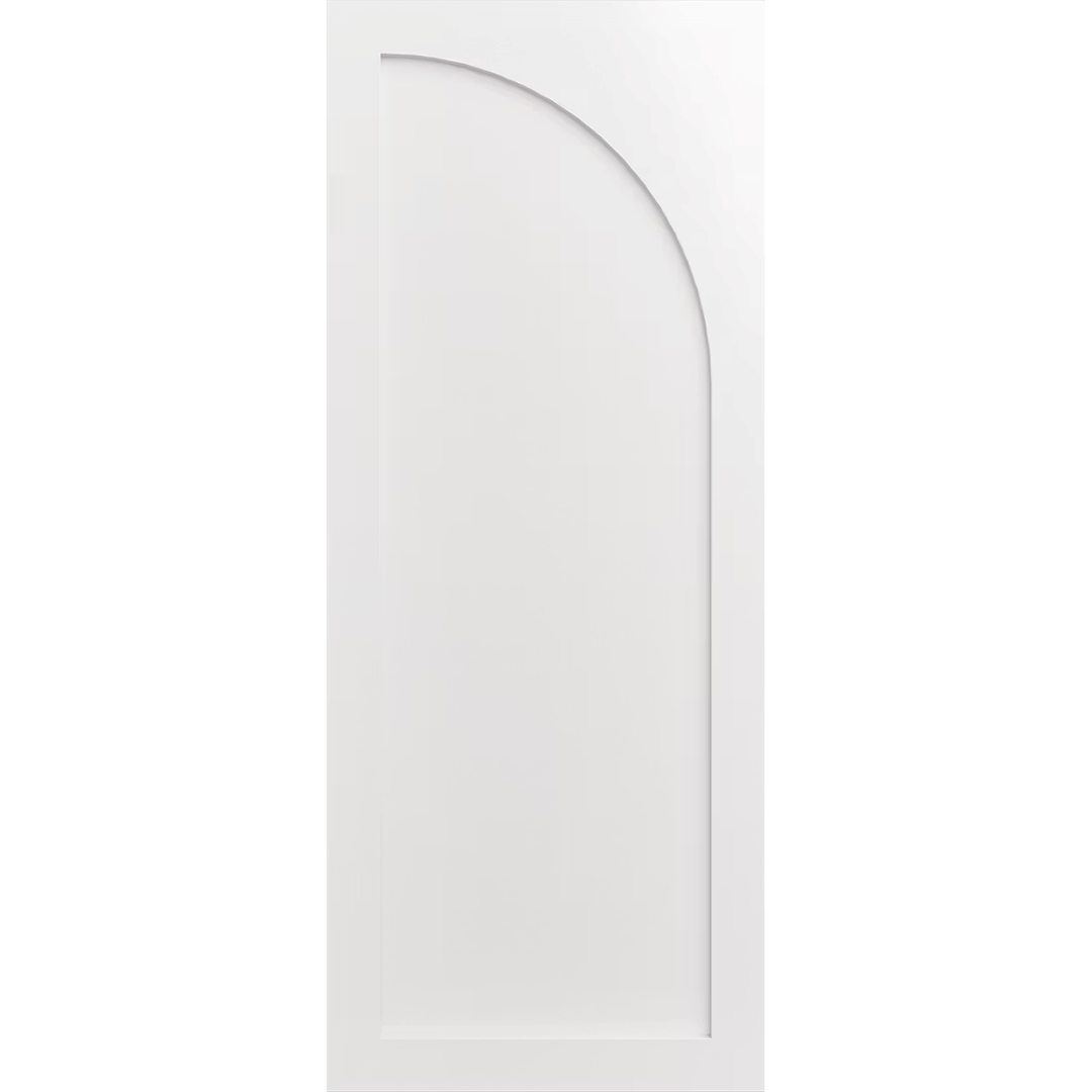 White door with arch facing right. LUX10R-Inlay.