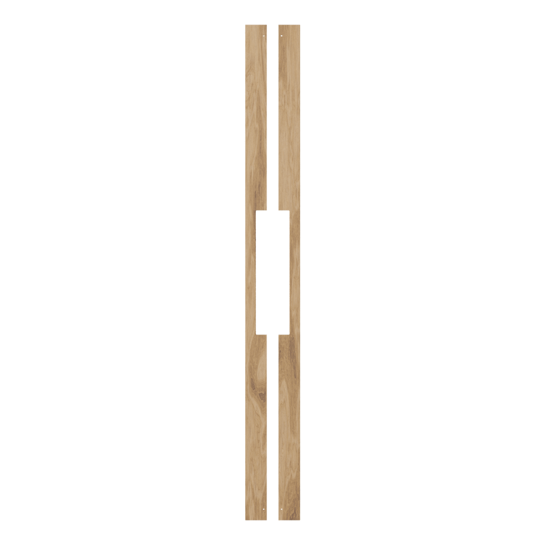 Wooden slats on a transparent background. LongCedarPair