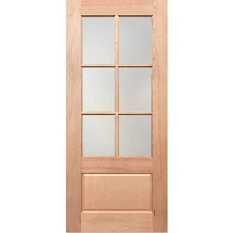 Paddington 6L Translucent Solid Timber Entrance Door