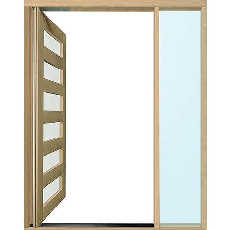 Pivot Frame PVTFC1 SG W/1 CG/DG To Suit 1 x Door & 1 x Sitelite