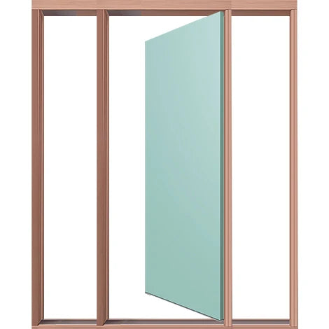 Standard Entry Frame Single Door & Two Unglazed Side Panel