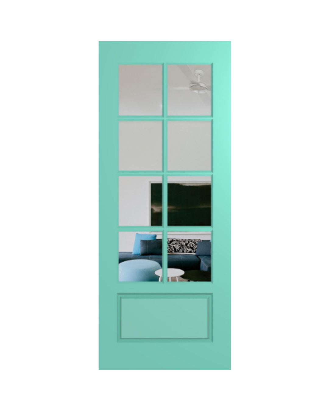 Haven HAV88 Duracote Hamptons timber entrance door with French glass panels