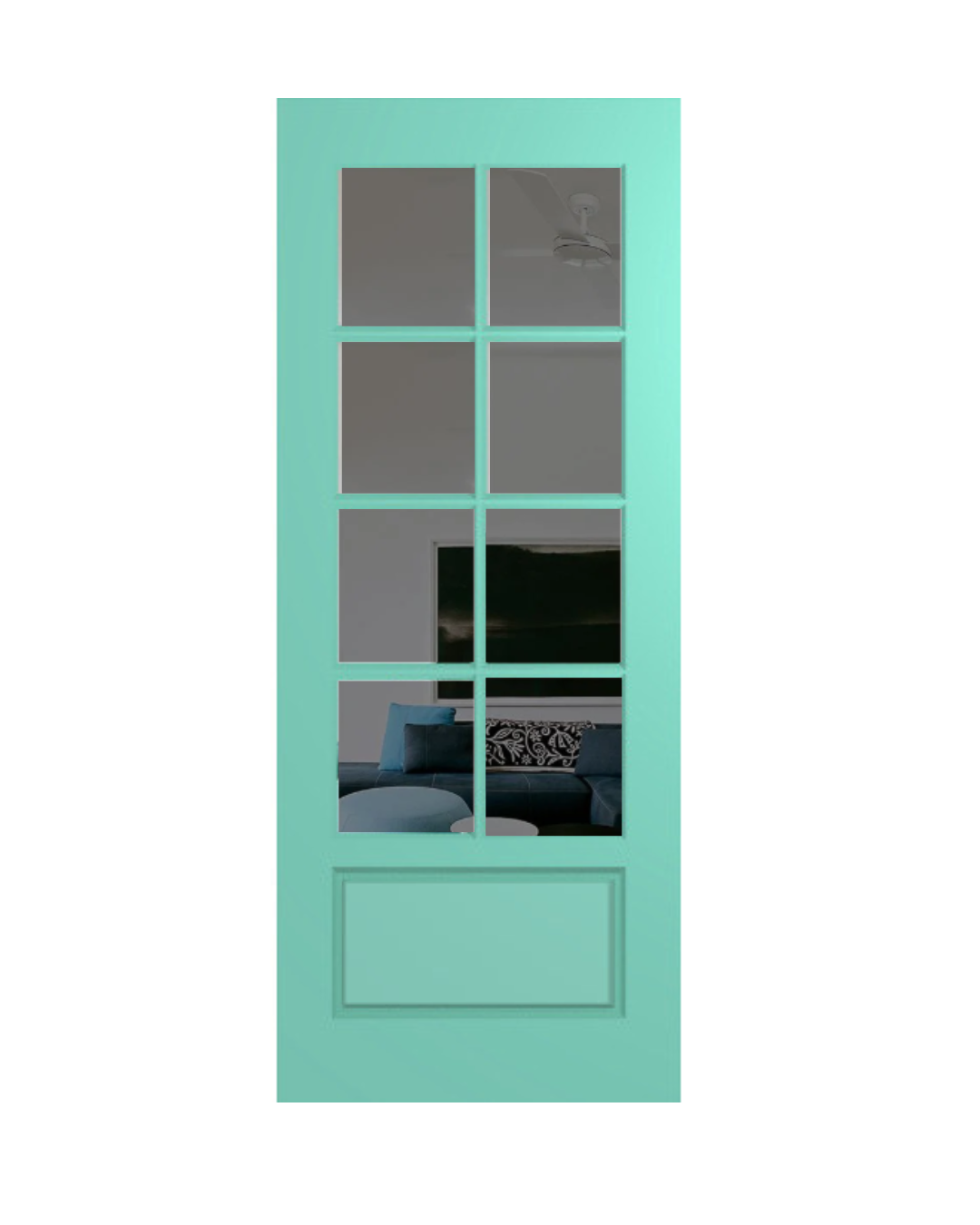 Haven HAV88 Duracote entrance door close up showing solid engineered timber detail