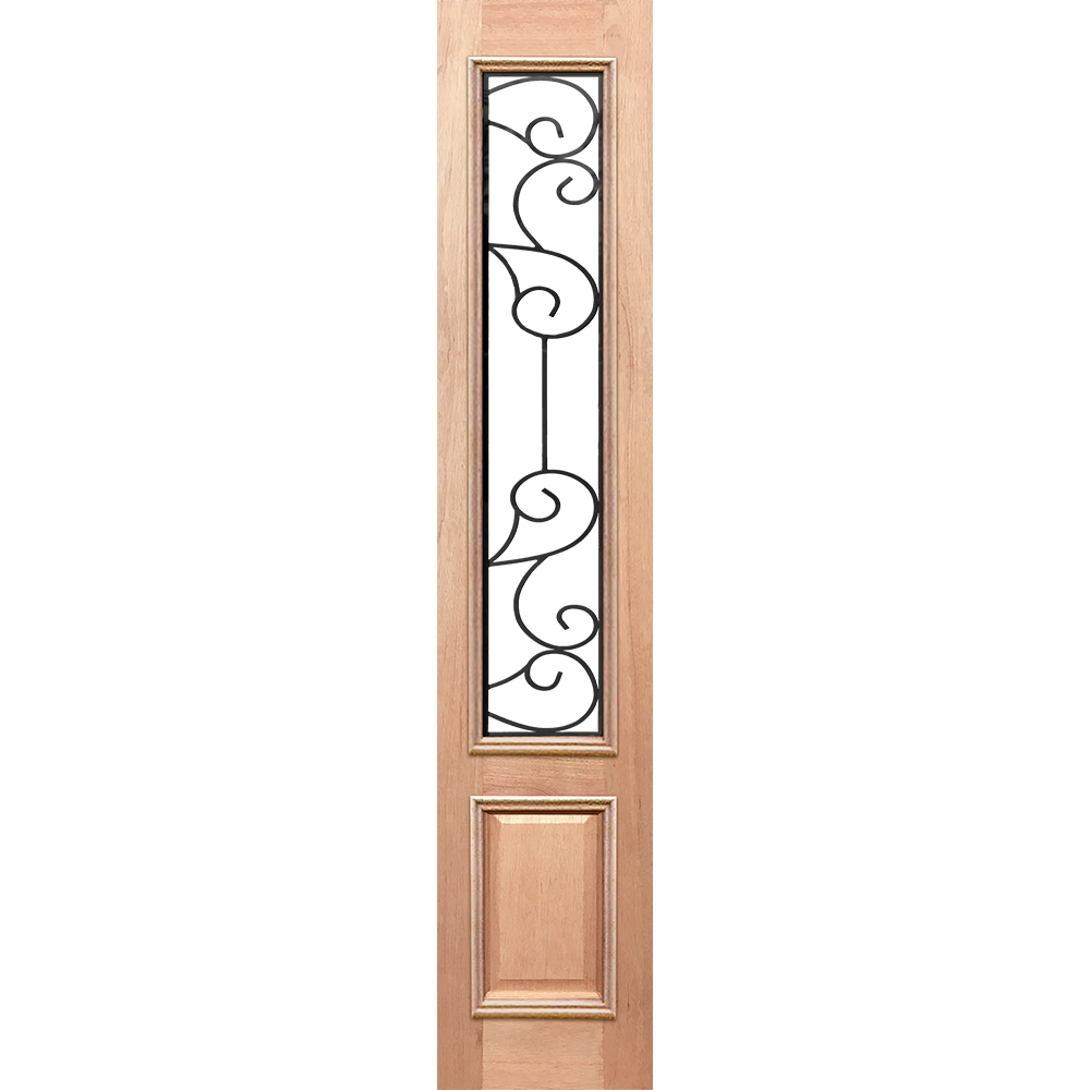 Wrought Iron-2 SL (Long) Entrance - Clear