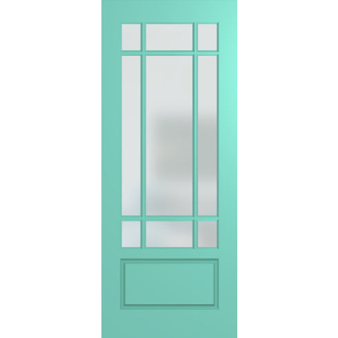 Haven HAV99 Duracote entrance door with translucent glazed French-style glass panels