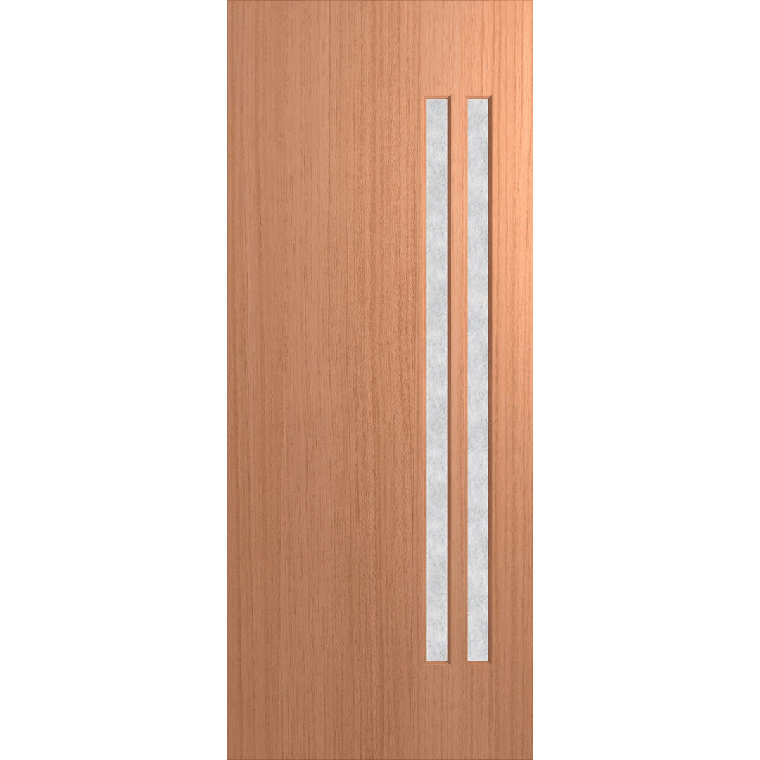 Verve VER11 Sliced Pacific Maple entrance door with rice paper glass panels