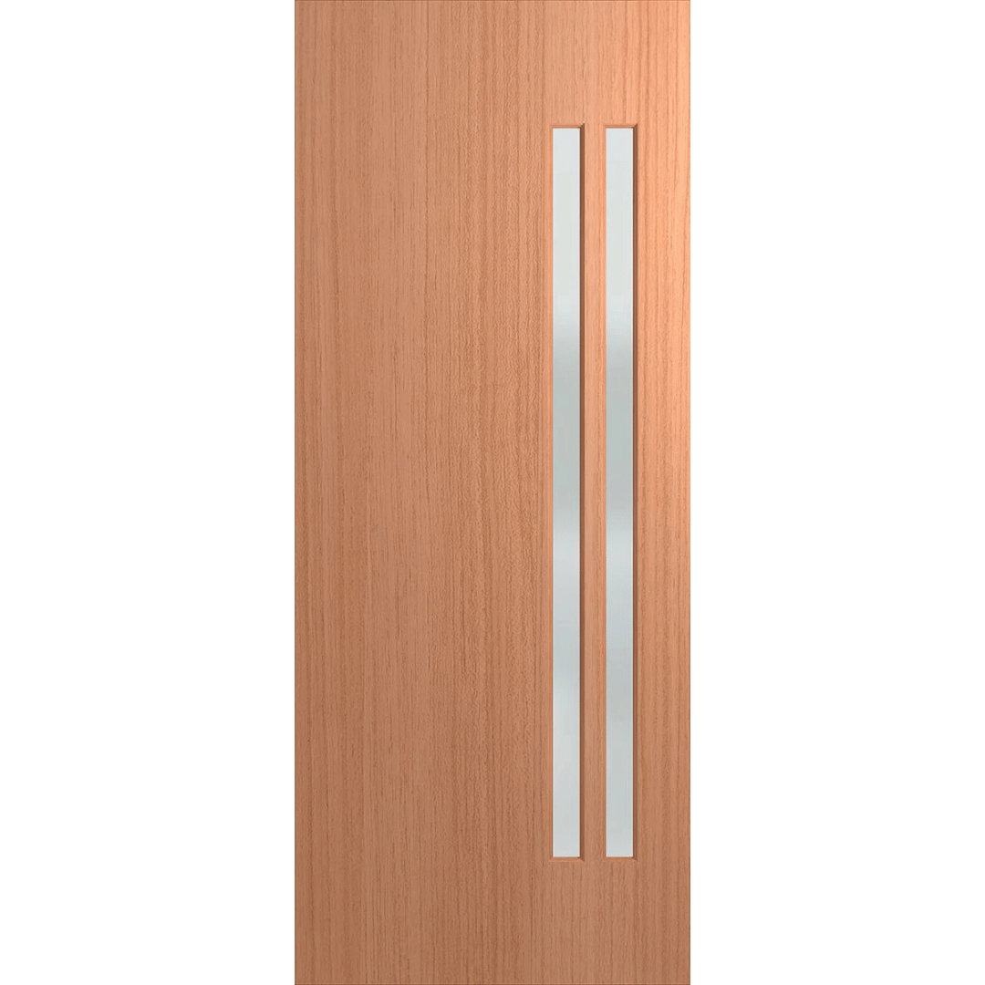 Verve VER11 Sliced Pacific Maple entrance door with translucent glass panels