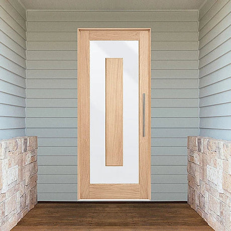 Lumina White Oak Entrance Doors