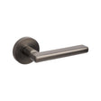 Zanda Epic door handle in graphite nickel finish shown from the side profile