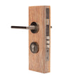 Zanda Epic door handle graphite nickel entrance set shown with cylinder lock hardware