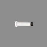 Zanda 85mm skirting concealed fix door stop in White finish