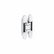 Zanda adjustable concealed hinge in white finish