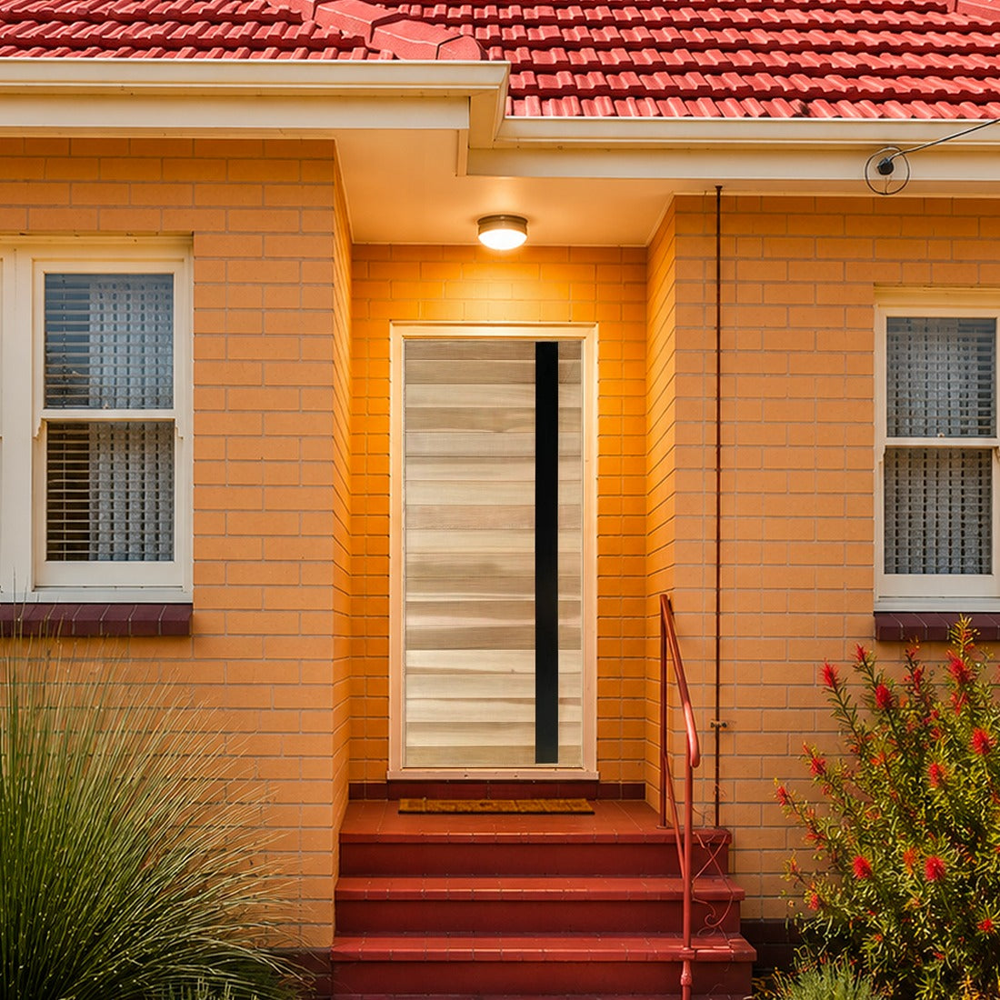 FS-BCH entrance door shown in a residential architectural setting