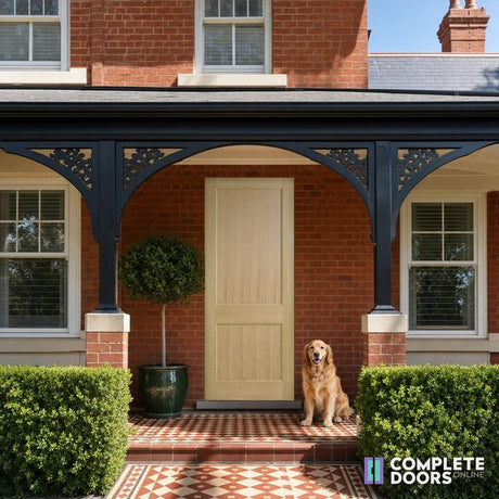 Corinthian Doors Corinthian Blonde External Facade