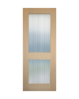 Aura AUR2L - White Oak Solid Engineered Timber Entrance Door