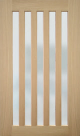 Aura AUR45 - White Oak Solid Engineered Timber Entrance Door