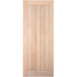 Plain wooden door on a green background. BALLYON-2