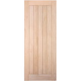 Plain wooden door on a green background. BALLYON-2