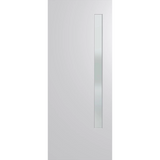 White door with a rectangular handle on a white background. BFR3DuraXPFrost
