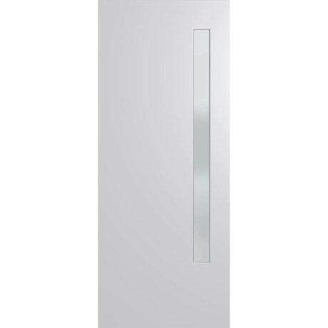 White door with a rectangular handle on a white background. BFR3DuraXPFrost