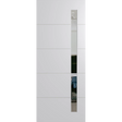 White wardrobe with a tall mirror on a white background. BFR4017DuracoteClear.