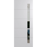 White wardrobe with a tall mirror on a white background. BFR4017DuracoteClear.