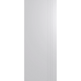 Hume BFR4020 Duracote solid engineered timber entrance door with vertical lines