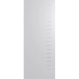 White vertical blind with slats on a white background. BFR4021Duracote.
