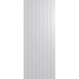 White vertical blind on a white background. BFR4022Duracote.