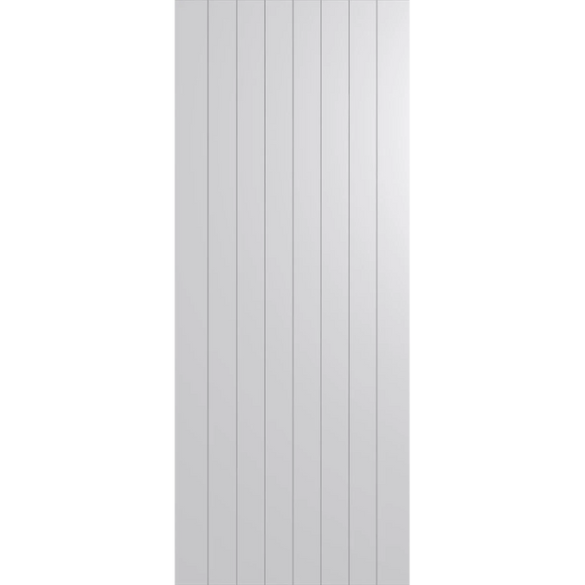 White vertical blind on a white background. BFR4022Duracote.