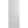 Light gray door with horizontal lines on a white background. BFR4026Duracote.