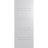Light gray door with horizontal lines on a white background. BFR4026Duracote.