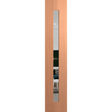 Wooden door with a glass panel on a transparent background. BFR409SPMClear.