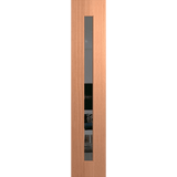 Wooden door with a glass panel on a transparent background. BFR409SPMGrey.