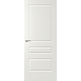 White door with a silver handle on a green background. Balmoral-PBAL3. 