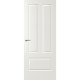White door with a silver handle on a green background. Balmoral-PBAL6.