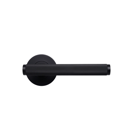 Black Handle. BellevueLinedLeverHandleMattBlack