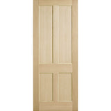 Corinthian Blonde Oak AWO 7 solid timber entrance door with American White Oak veneer