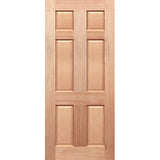 Colonial 6P internal door showing a classic six-panel design in solid Pacific maple timber